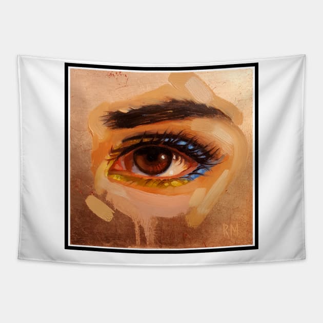 Copper Eye Tapestry by morse_illustration