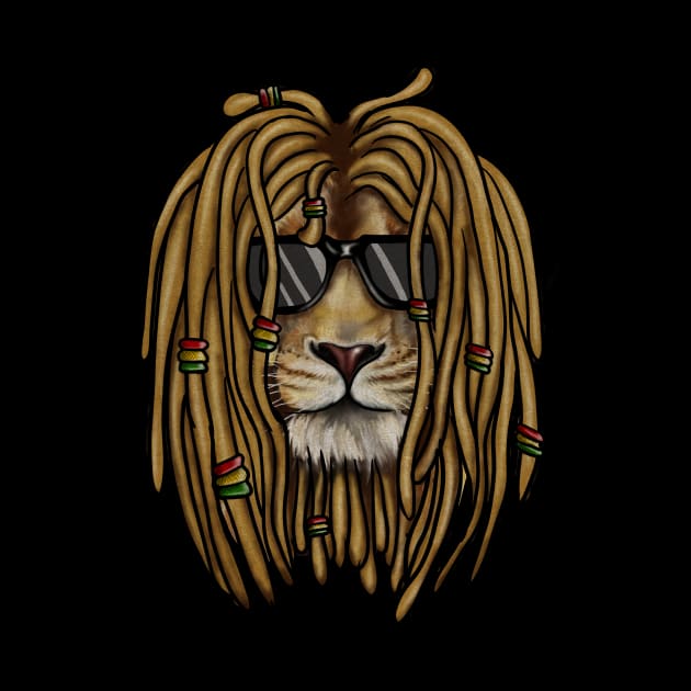 African Rasta lion, Dreadlocks by dukito