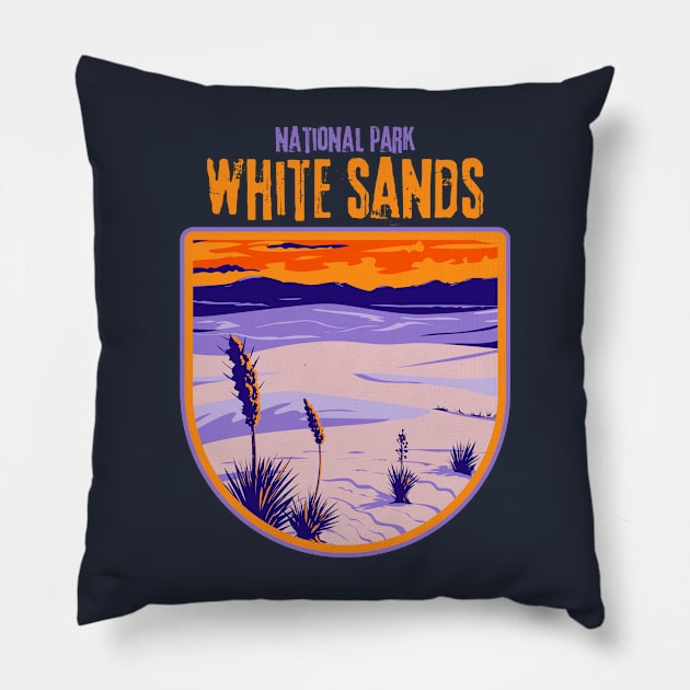 White Sands National Park Pillow by soulfulprintss8