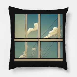 Window cleaner | Comics style Pillow