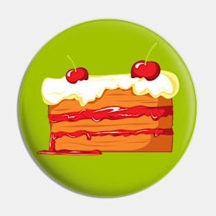 Cake with cherry Pin