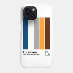 Louisiana // Original Minimalist Artwork Poster Design Phone Case