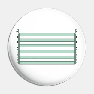 Pixel Green Bar Paper Pin