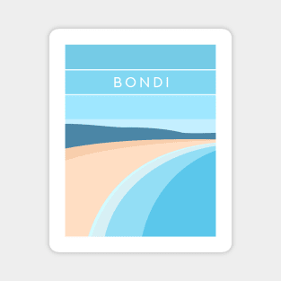 Bondi Beach, Australia in Blue Magnet