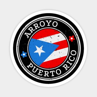 Arroyo Puerto Rico Puerto Rican Pride Flag Magnet