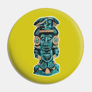 Maya statue Pin