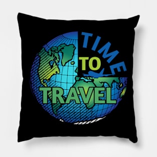 Time To Travel Pillow