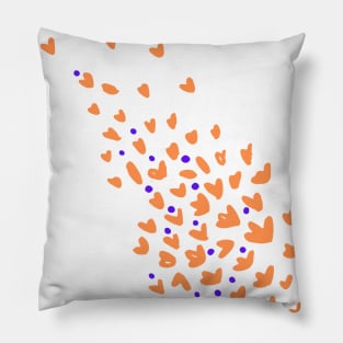 pink blue texture design Pillow