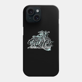 84th Sturgis Motorcycle rally teal and grey 2024 Phone Case