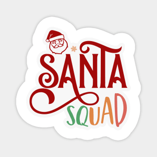 Santa Squad Sticker Magnet