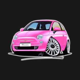 Fiat 500 Pink T-Shirt