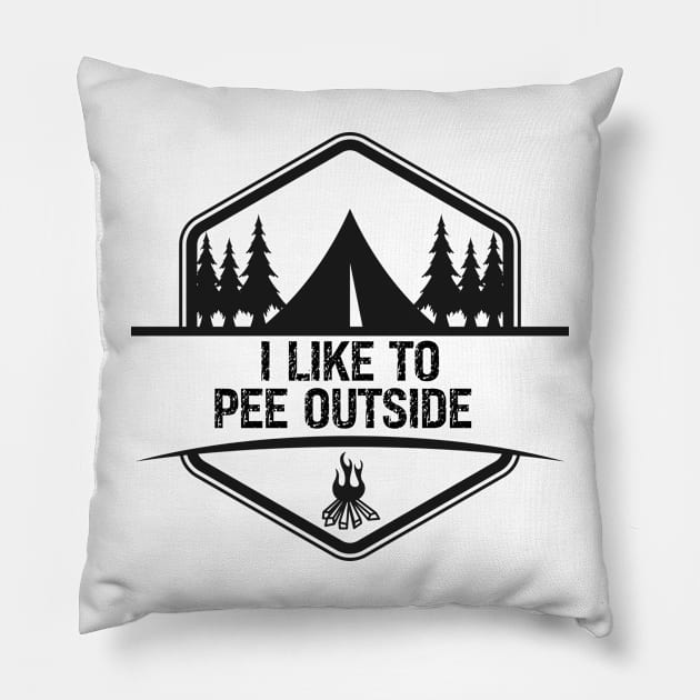 I pee outside Pillow by Don’t Care Co