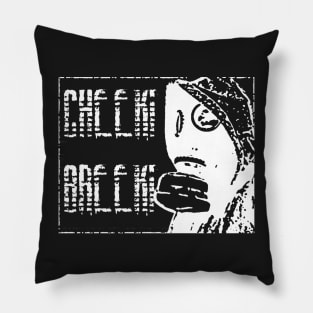 STALKER Cheeki Breeki Gritty Slav Tee (White) Pillow