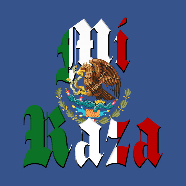 Disover "Mi Raza" Mexican Flag - Mexican Flag - T-Shirt