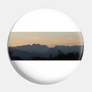 Evening mountains Pin