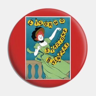 Livorno Stagione Balneare by Leonetto Cappiello Pin