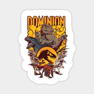 Jurassic Dominion: Dinosaur Ensemble Design Magnet