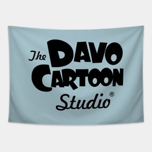 Davo Cartoon Studio Logo in Black Tapestry