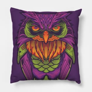 Cyborg Owl Pillow