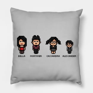 The Goth Family (The Sims 4) Pillow