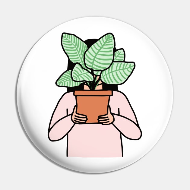 House Plant Collector Pin by Ashleigh Green Studios