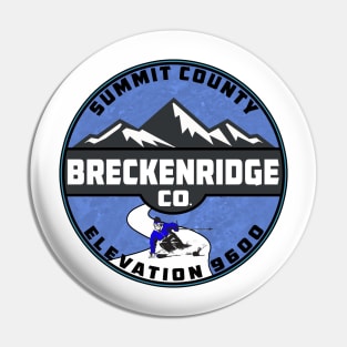 Ski Breckenridge Colorado Skiing Snowboard Pin