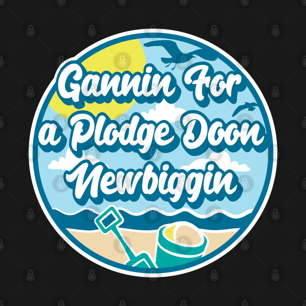 Gannin for a plodge doon Newbiggin - Going for a paddle in the sea at Newbiggin by RobiMerch