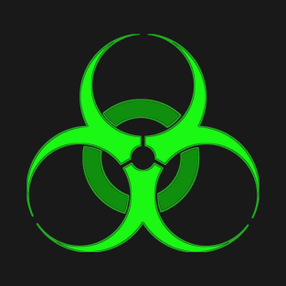 Green Biohazard Symbol T-Shirt