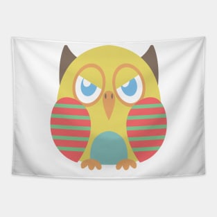 Annoyed little owl Tapestry