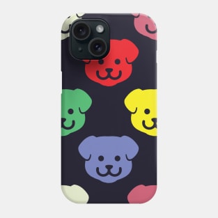 Colorful Puppy Dog Pattern Phone Case