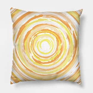 Sun pattern - yellow Pillow