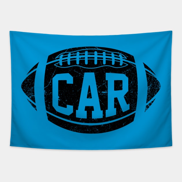 CAR Retro Football - Blue Tapestry by KFig21