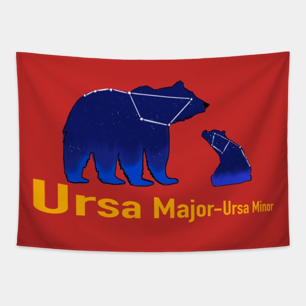 Ursa major ursa minor Tapestry by Zagalar