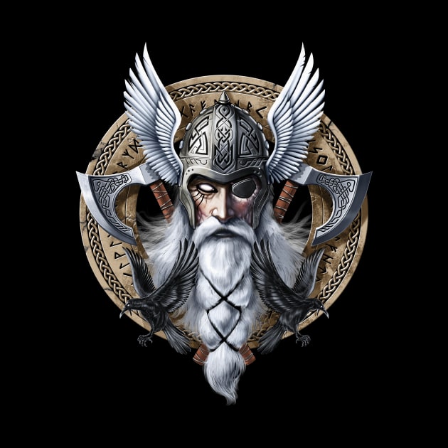 Norse Viking God Odin by underheaven