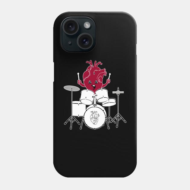 Music heart lover Phone Case by Carries Design 