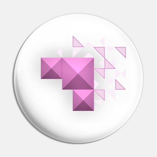 Pink Pyramids Pin by PrittsMotion