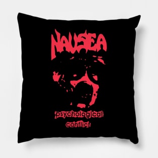 Nausea Psychological Conflict Pillow