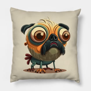 World's Ugliest Pug Pillow