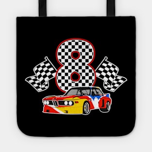 I'm 8 Let's Roll Car 8th Birthday Boys Kids 8 Year Old Tote