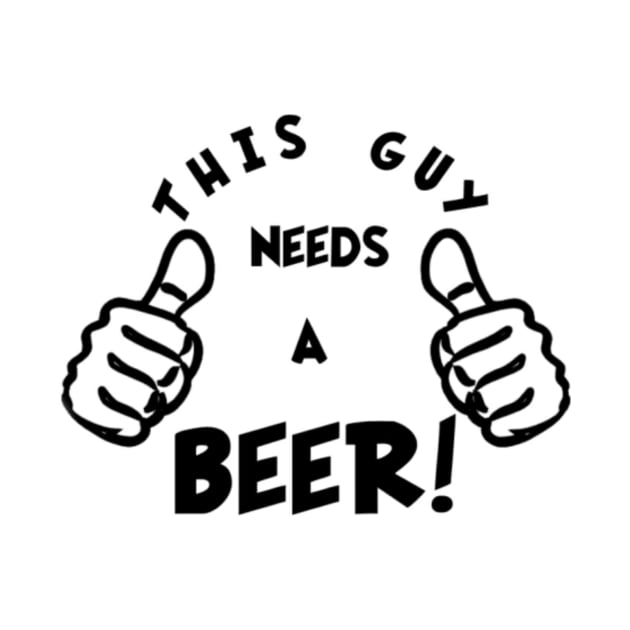 Thumbs Up for Beer: This Guy Needs One Now! by Struggleville