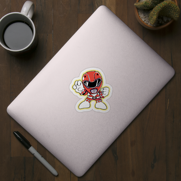 Chibi Red Ranger - Power Rangers - Sticker | TeePublic