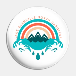 Lake Glenville rainbow splash Pin