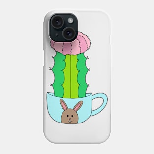 Cute Cactus Design #188: Hybrid Cactus In Cute Bunny Mug Phone Case