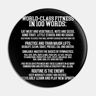 FITNESS in 100 words Pin