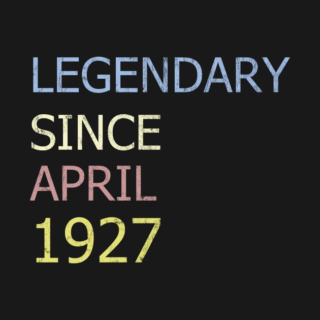 LEGENDARY SINCE APRIL 1927 by BK55