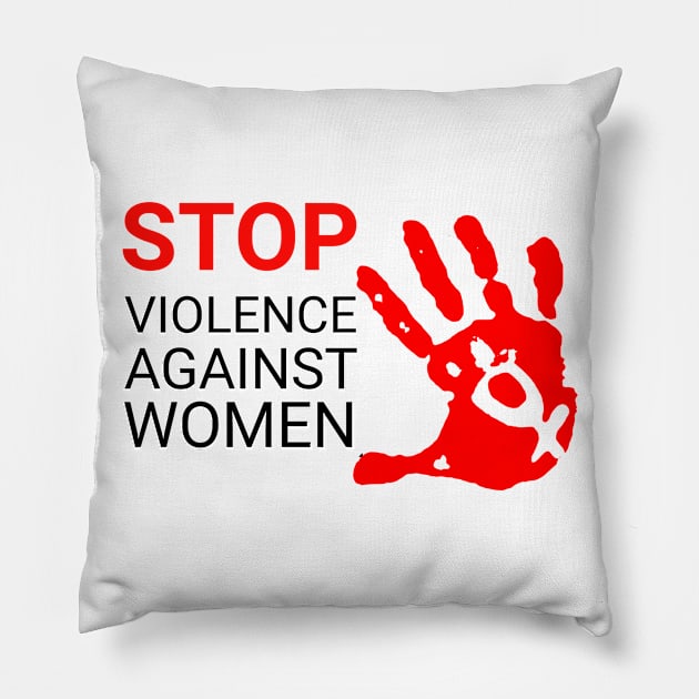 stop violence against women Pillow by  Memosh Everything 