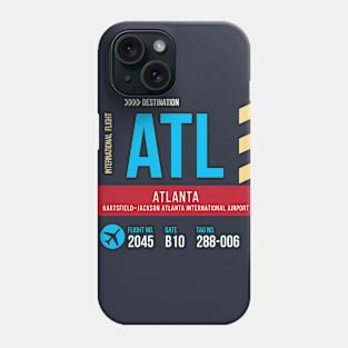 Atlanta Airport Stylish Luggage Tag (ATL) Phone Case