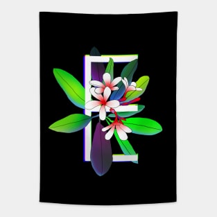 Monogram E neon Tapestry