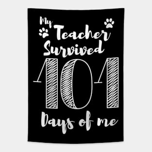 My Teacher Survived 100 Days Of Me, 100 Magical Days, 100 Days Of School, Teacher Life, Teacher Appreciation, Teacher Gifts Tapestry