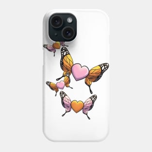 Butterfly Hearts Phone Case